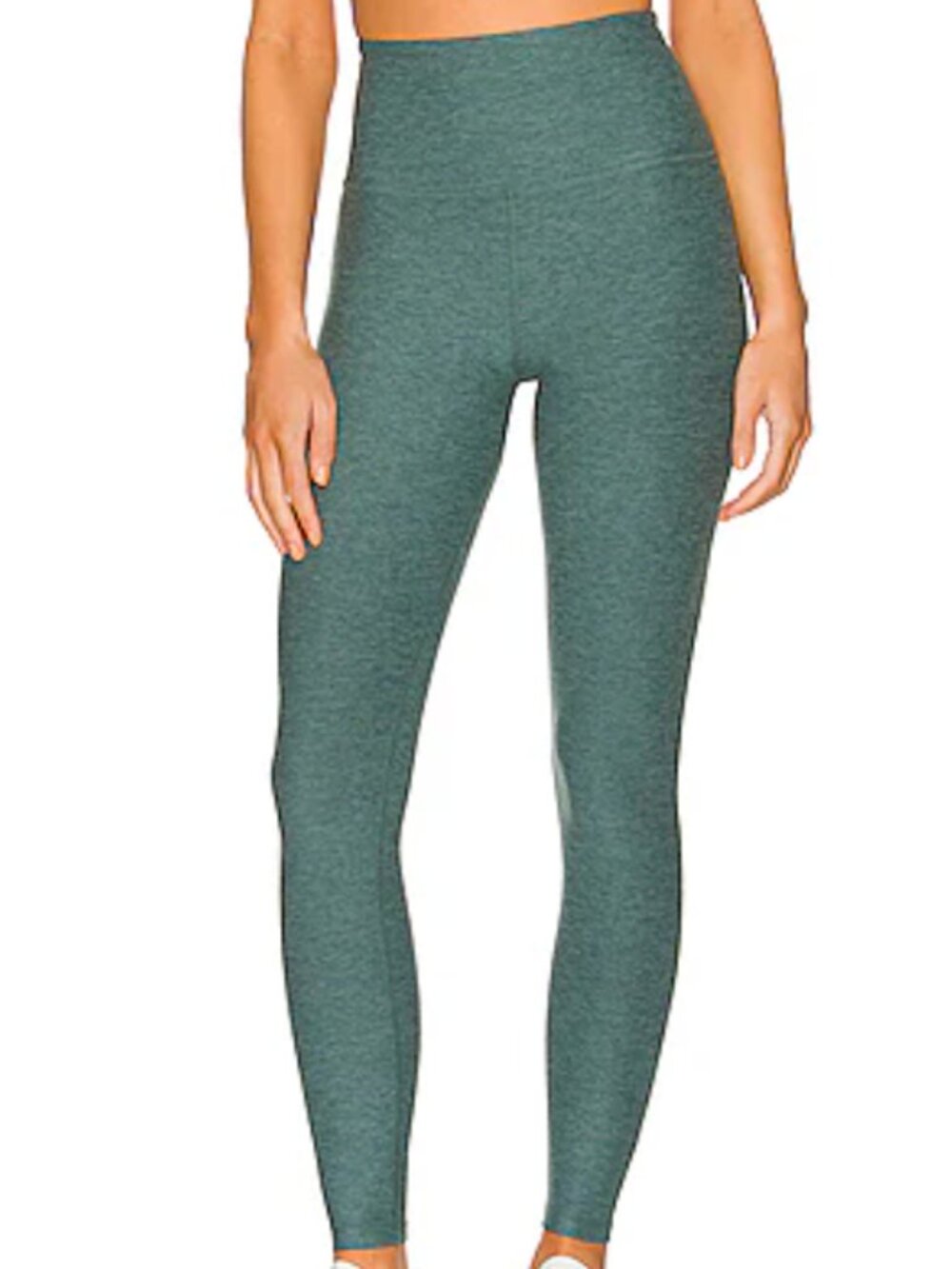 Beyond Yoga Spacedye Midi High Waisted Legging, Small, Rainforest Blue Heather